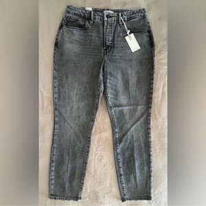 NWT Good American Good Classic Charcoal Skinny Jeans